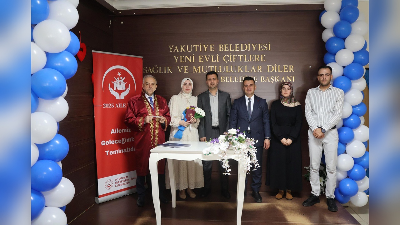 Erzurum’da 60 Çift 5 Mayıs 2025 Tarihini Nikah Defterine İşletti