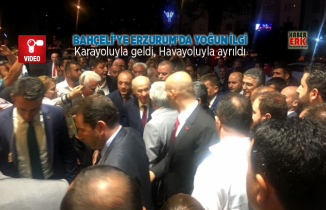 Bahçeli’ye Erzurum’da yoğun ilgi