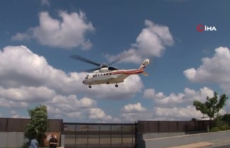 Cumhurbaşkanı Erdoğan helikopterle Eskişehir’e hareket etti