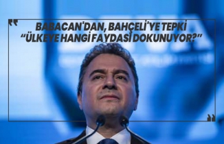 Babacan'dan, Bahçeli'ye tepki “Ülkeye hangi faydası dokunuyor?”