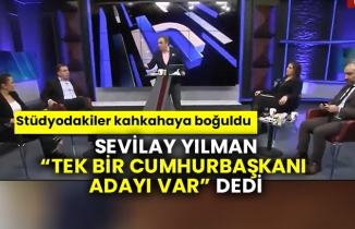 Sevilay Yılman tek bir Cumhurbaşkanı adayı var dedi, stüdyodakiler kahkahaya boğuldu