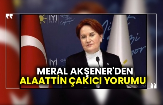 İYİ Parti lideri Meral Akşener'den Alaattin Çakıcı yorumu