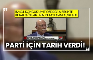 İsmail Koncuk Ümit Özdağ’la kuracağı partinin detaylarını açıkladı! Parti için tarih verdi!