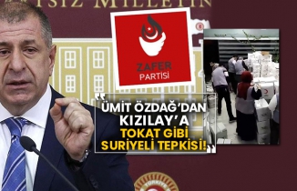 Zafer Partisi Lideri Ümit Özdağ’dan Kızılay’a tokat gibi Suriyeli tepkisi!