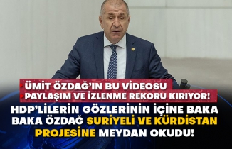 Ümit Özdağ’ın bu videosu paylaşım ve izlenme rekoru kırıyor! HDP’lilerin gözlerinin içine baka baka Özdağ Suriyeli ve kürdistan projesine meydan okudu!