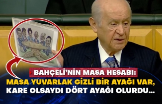 Bahçeli’nin masa hesabı: Masa yuvarlak, gizli bir ayağı var, kare olsaydı dört ayağı olurdu…