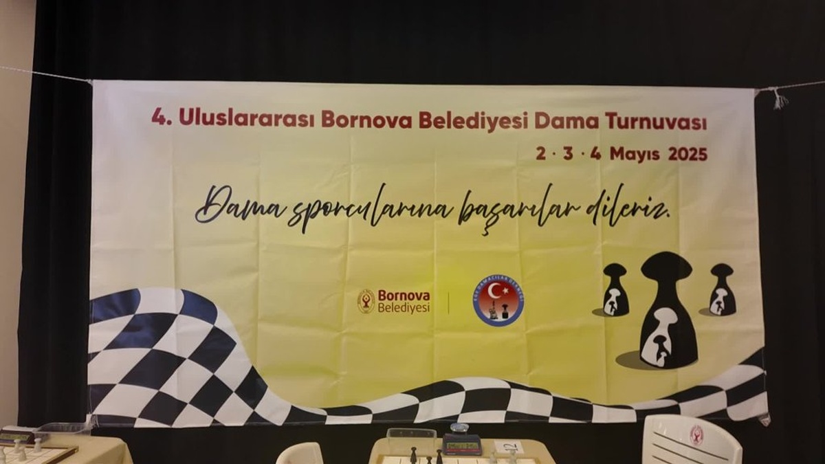 Bornova'da Uluslararası Dama Turnuvası tamamlandı: Göksel Kaya birinci oldu
