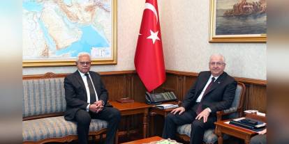 Bakan Güler, Pakistan Büyükelçisi Yusuf Cüneyd'i kabul etti