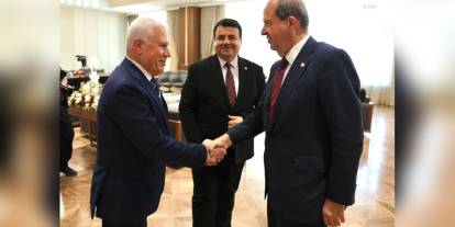 Bozbey, KKTC Cumhurbaşkanı Tatar'ı ziyaret etti: İkili ilişkilerin güçlendirilmesi vurgulandı