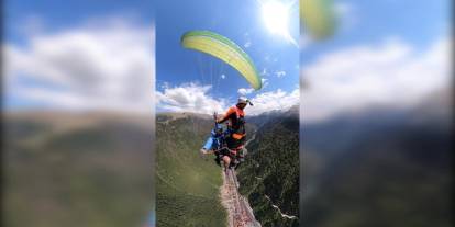 Uzungöl'de adrenalin dolu atlayış