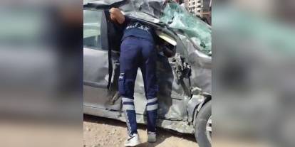 Gaziantep'te otomobilin halk otobüsüne çarpması sonucu 1 ölü, 1 ağır yaralı