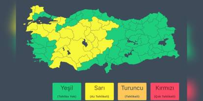 İçişleri Bakanlığı'ndan 28 İle Fırtına Uyarısı