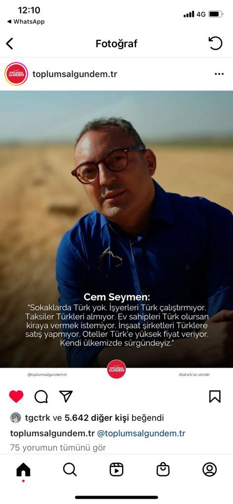 sokaklarda türk yok
