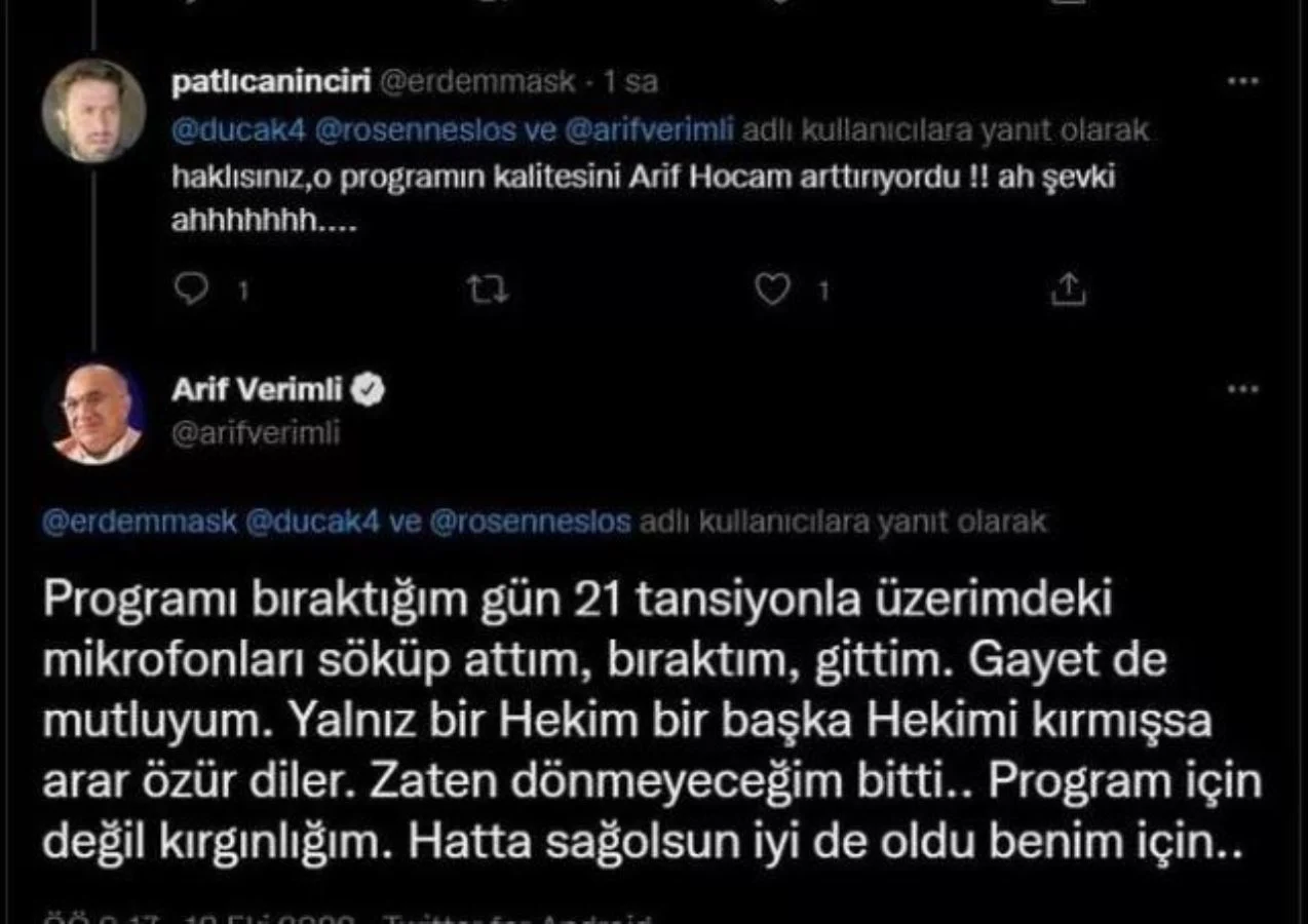 arif verimli tweet