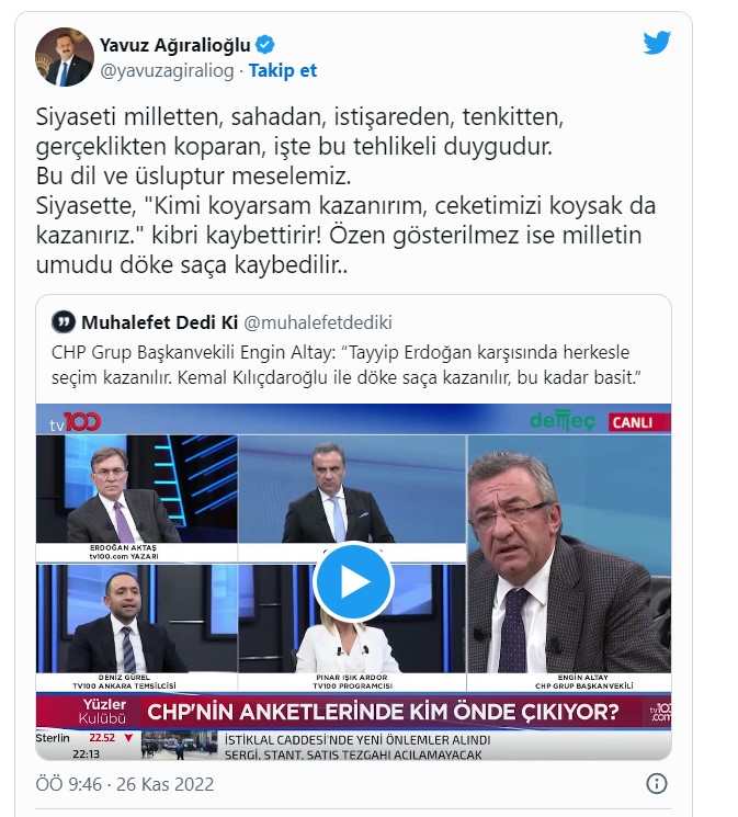 ağıralioğlu tweet 