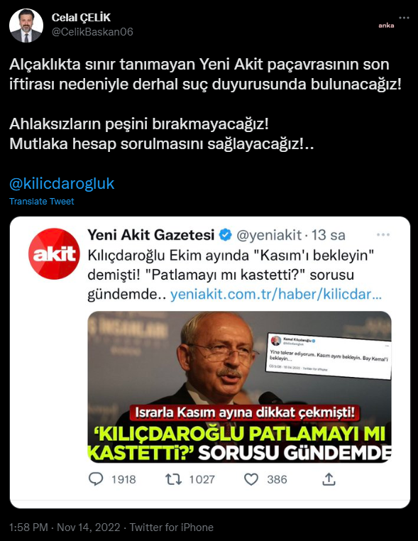 celal çelik tweet-1