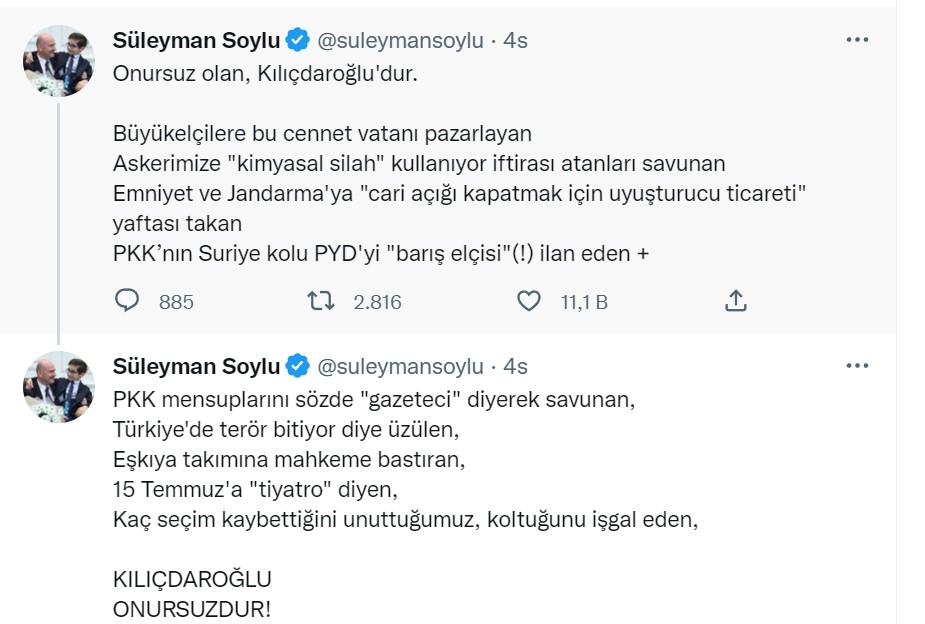 soylu tweet 