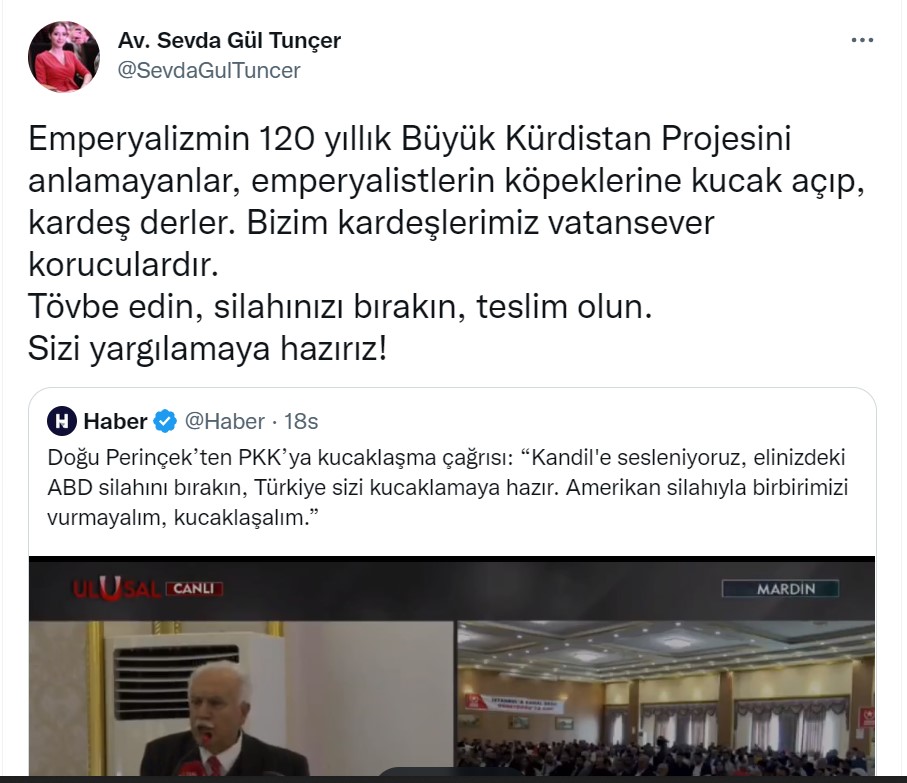 tunçer tweet 