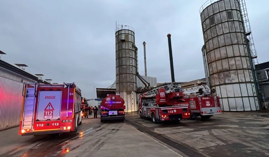 düzce de fabrika yangını