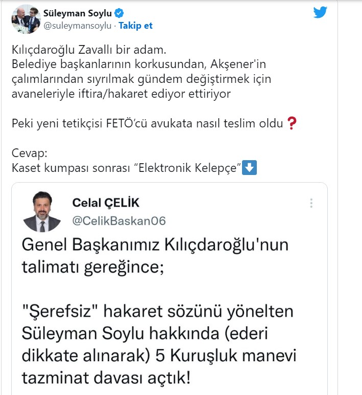 soylu tweet -1