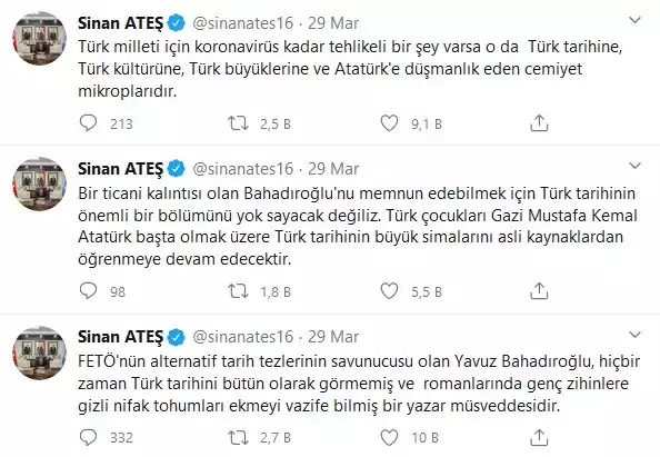 ATEŞ TWEET