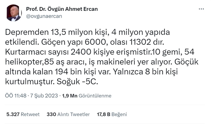 ahmet ercan tweet 
