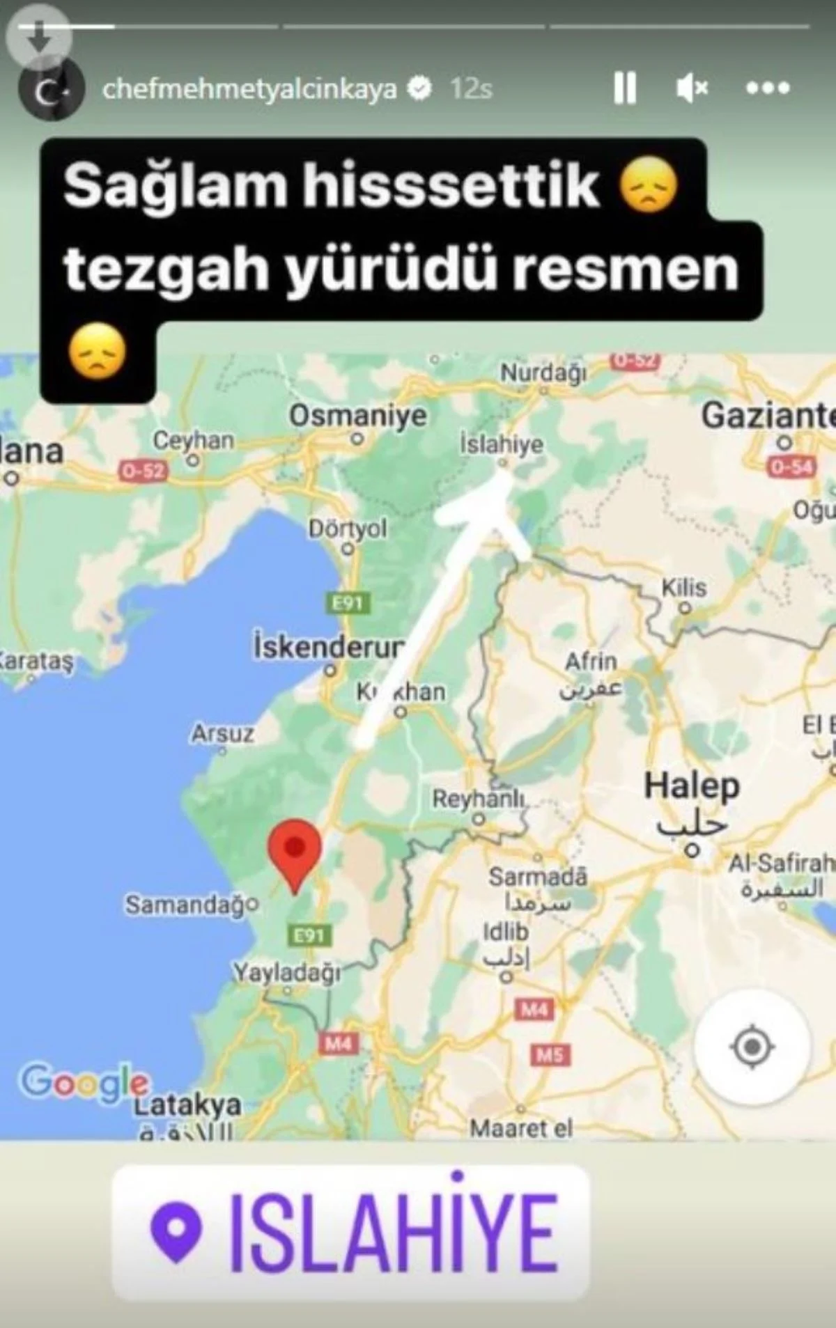 mehmet şef deprem