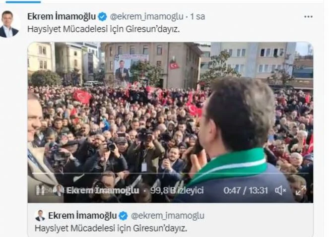 İMAMoğlu tweet