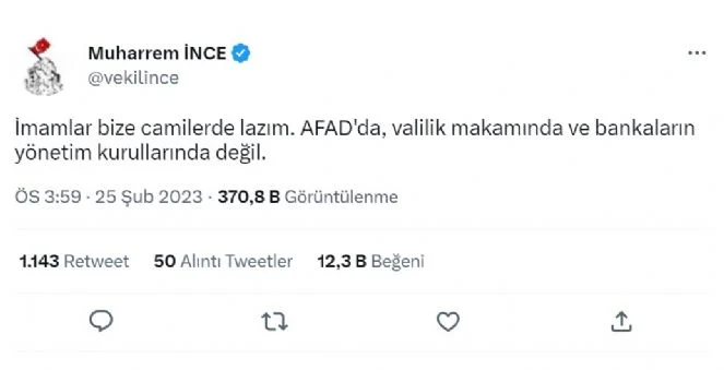 muharrem ince tweet