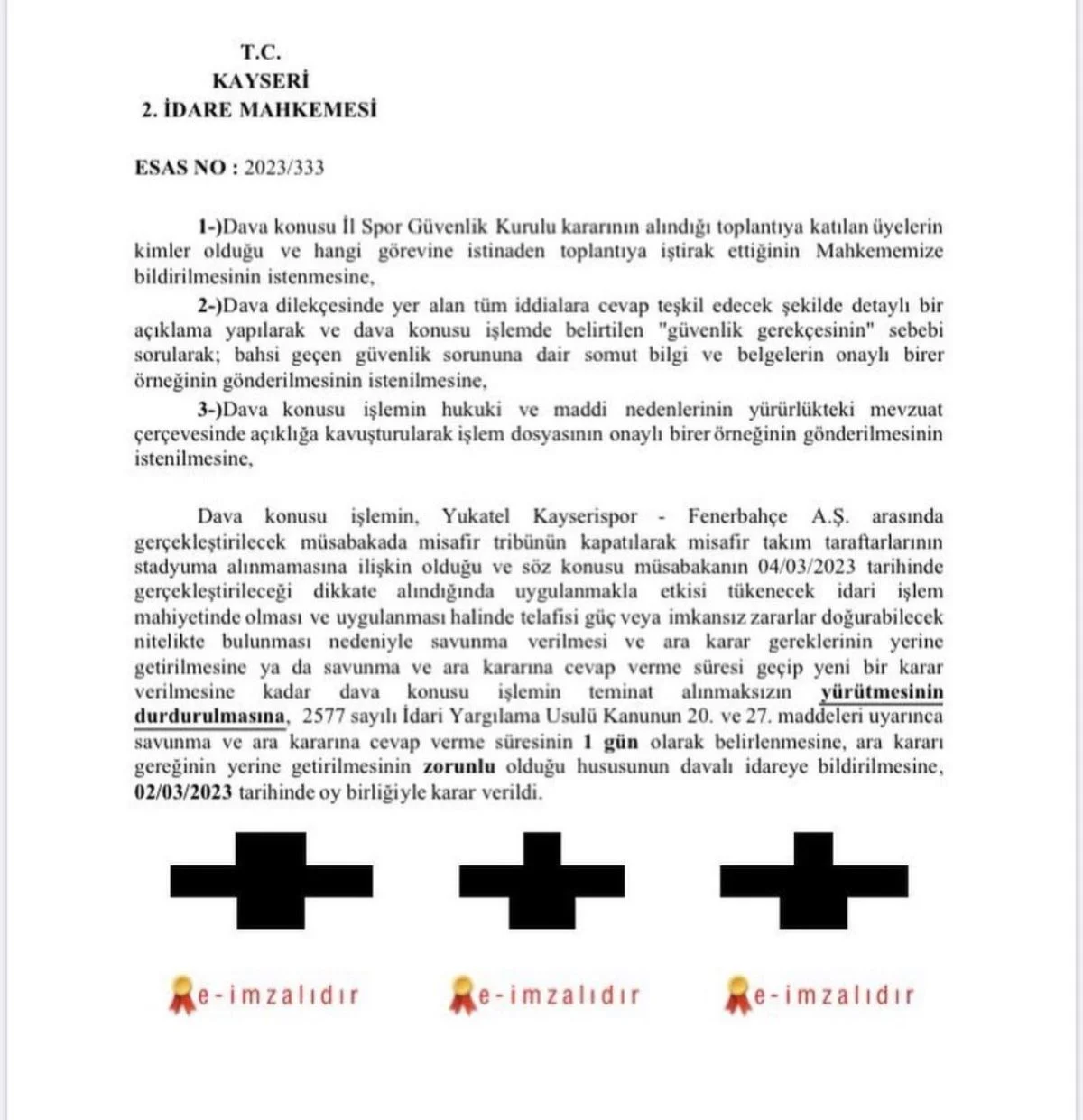kayseri mahkeme