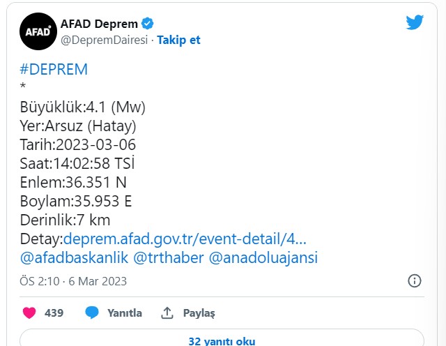 afad deprem -1