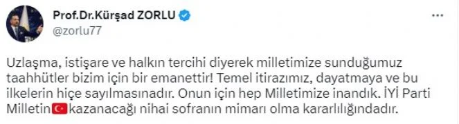 kürşat zorlu tweet