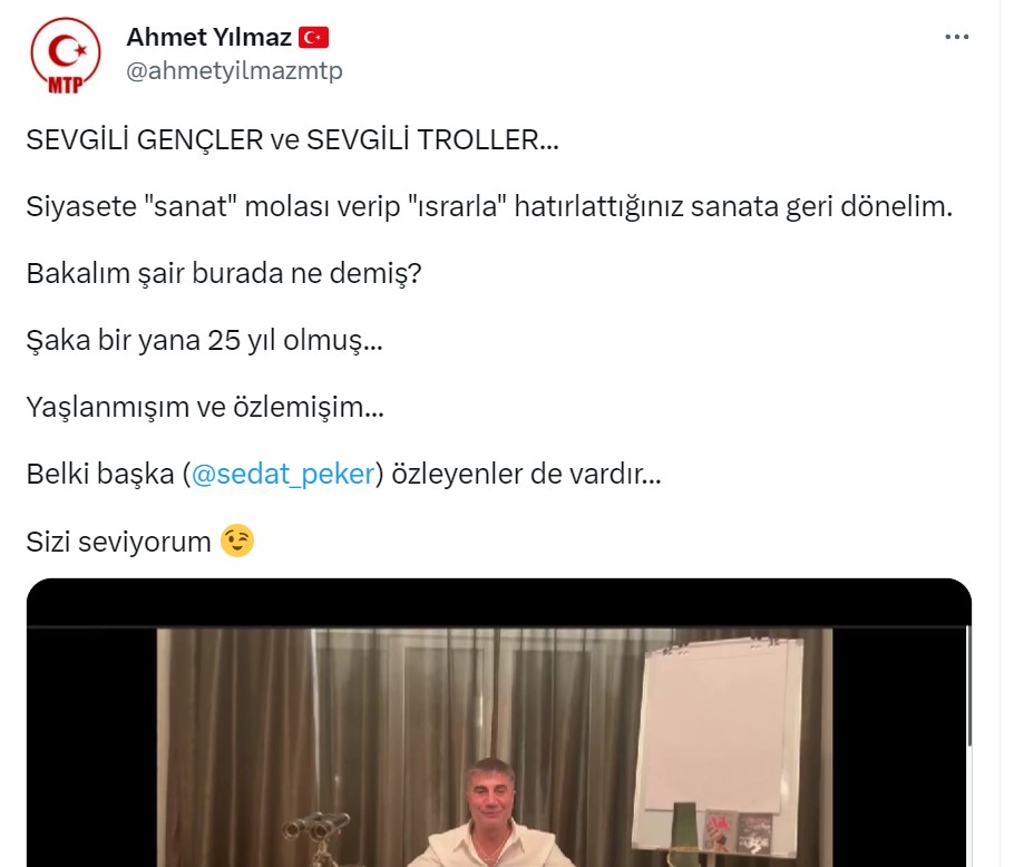 ahmet yılmaz tweet 