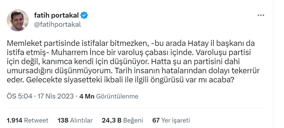 fatih portakal tweet 