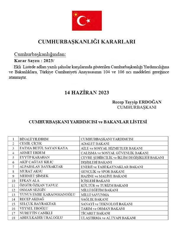 bakanlar
