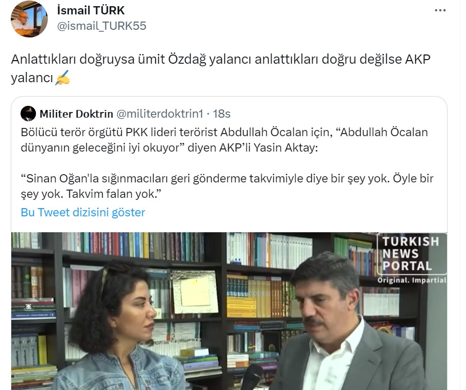 ismail türk tweet -1