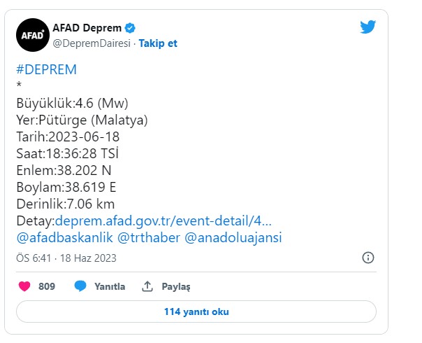 malatya deprem habererk 