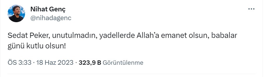 nihat genç tweet 
