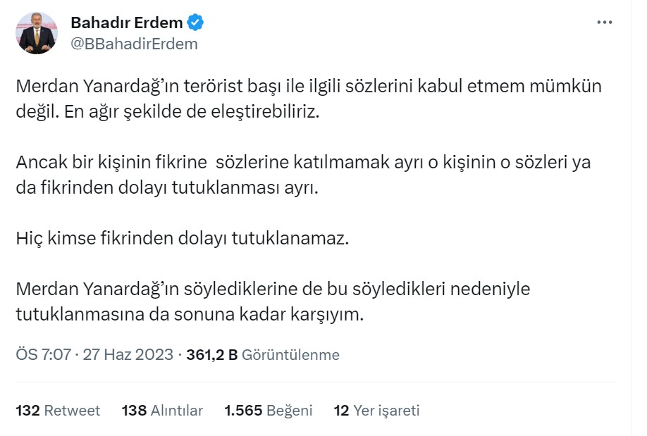 bahadır erdem tweet 
