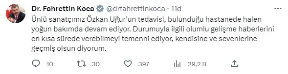 fahrettin koca tweet