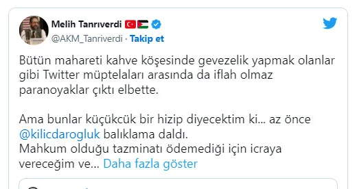 tanrıverdi tweet