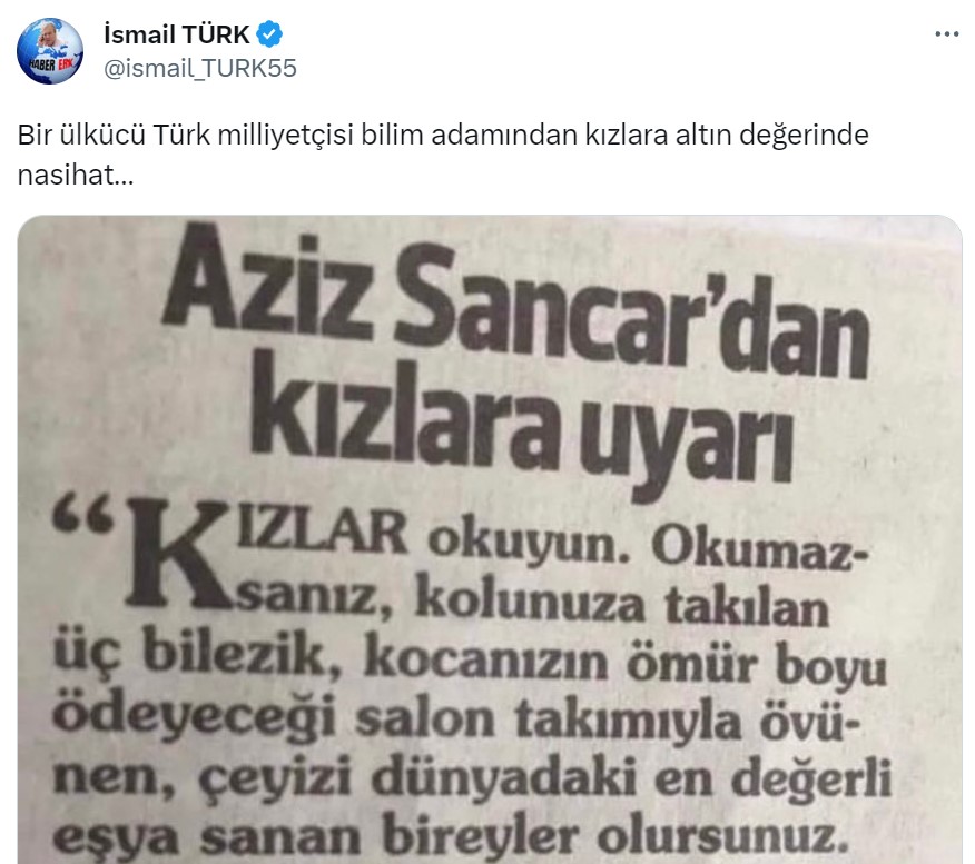 ismail türk aziz sancar 