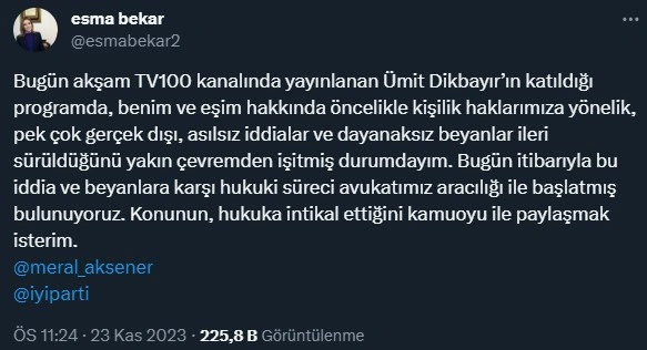 esma bekar tweet