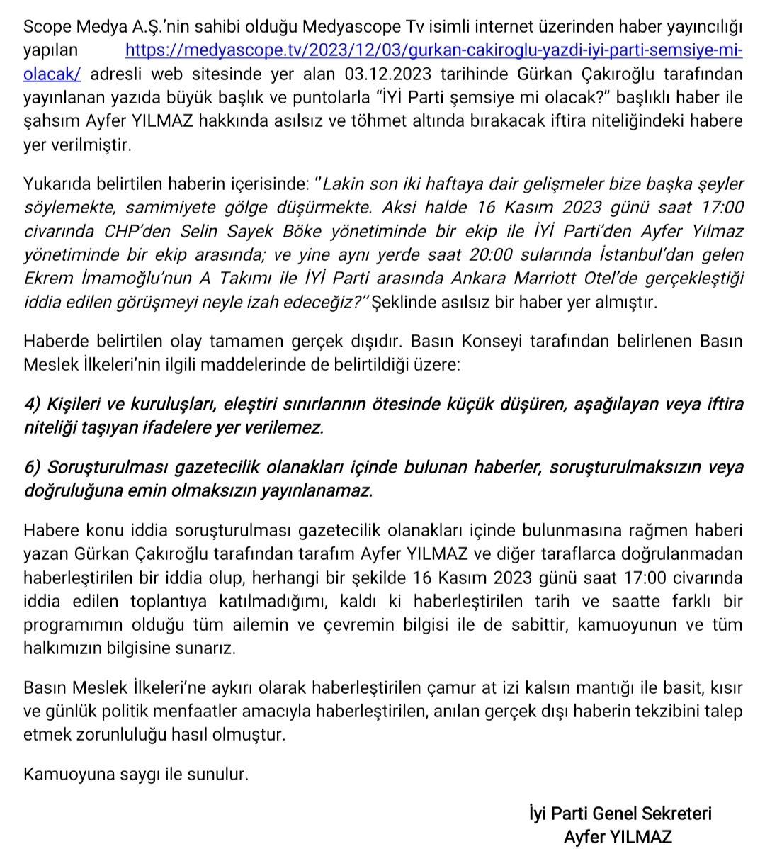 ayfer yılmaz yazıl acıklama