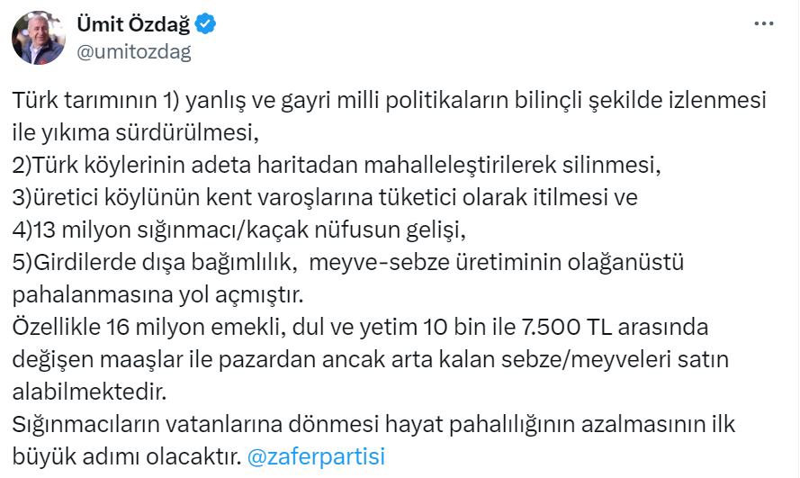 Özdağ Tweet-2