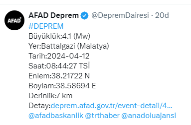 Deprem Malatya