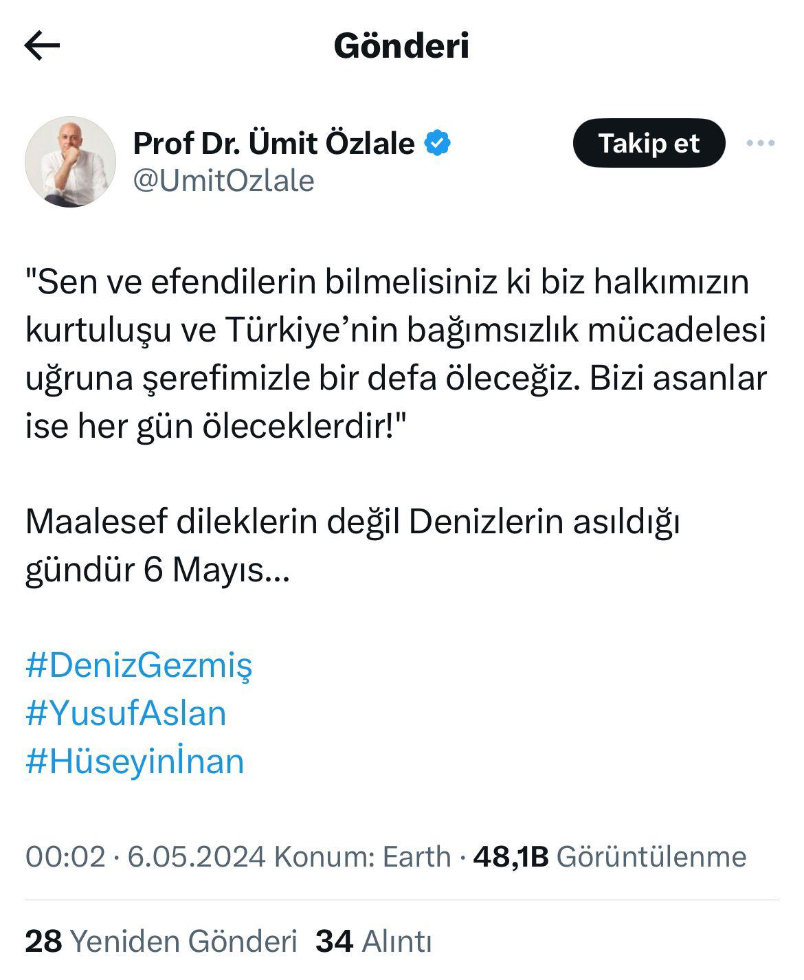 Özlale Tweet