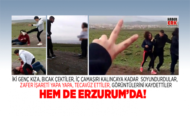 Erzurum’da, dedikodu yaptıkları iddiasıyla Palandöken Dağı eteklerine götürdükleri B.Y. (17) ve C.Ç.’yi (24), dakikalarca dövüp, başlarını yere vuran, daha sonra bıçak tehdidi ile soyundurup, B.Y.’ye cinsel istismarda bulunduğu iddia edilen 1’i tutuklu, 4 sanığın Ağır Ceza Mahkemesi’nde yargılanmasına başlandı. İki kızı dakikalarca döven Ahmet D. (18), Eren S. (24) ile kız sanıklar Sevcan B. (20) ve Sercan U.’nun (19), 6 yıldan 55 yıla kadar hapsi istendi. İki kızın tekme tokat dövülme ve soyunma anları, mahkeme heyeti ve duruşma salonundakiler tarafından dehşet içerisinde izlendi.