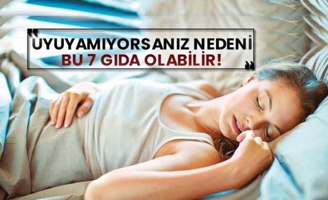 Bazen ne yaparsanız yapın, yatakta ne kadar dönerseniz dönün, bir türlü uykuya dalamazsınız. Uykuya dalmakta güçlük çekmenin ise birçok nedeni vardır. Bunlar arasında, vücudumuzun iyi bir gece uykusu için ihtiyacımız olanın tam tersi tepki vermesine neden olan birçok yiyecek vardır. İşte o yiyecekler...