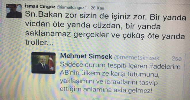 Cemaatten Destek Gelince Bakan Çark Etti